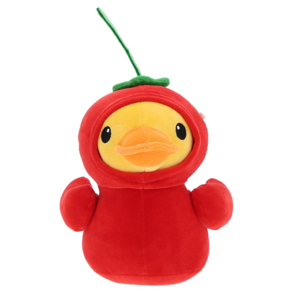 Small Chili Pepper Duck Plush, Red and Yellow, Summer by Way To Celebrate