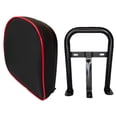 thumbnail image 2 of Respaldo ATVS con soporte de montaje, absorción de impactos, cuero PU, portátil, rendimiento, profesional, negro, rojo, accesorios, 2 of 8