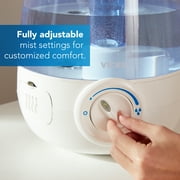Vicks Filter-Free Cool Mist Humidifier, V4600, White