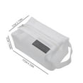 thumbnail image 2 of CRCMURE Face Storage Bags Portable Square Mesh Storage Bag Zippered Mesh Cosmetic Bag Small Square Mesh Purse Travel Storage Carry Pouch, 2 of 8