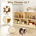 thumbnail image 6 of Sweet Time Wooden Storage Cabinet Montessori Bookshelf 5-Section Kids Toy Organizer Book Shelf Living Rooms Nursery Classroom, 6 of 9
