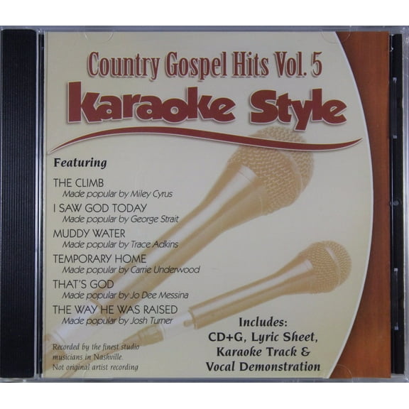 Country Gospel Hits Volume 5 Daywind Christian Karaoke Style NEW CD G 6 Songs