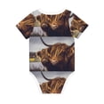 thumbnail image 2 of Daiia Yak Printed Unisex-Baby Short Sleeve Onesies Bodysuits Baby Climbing Clothes Soft and Comfortable Romper with Expandable Shoulder Design-9M, 2 of 8