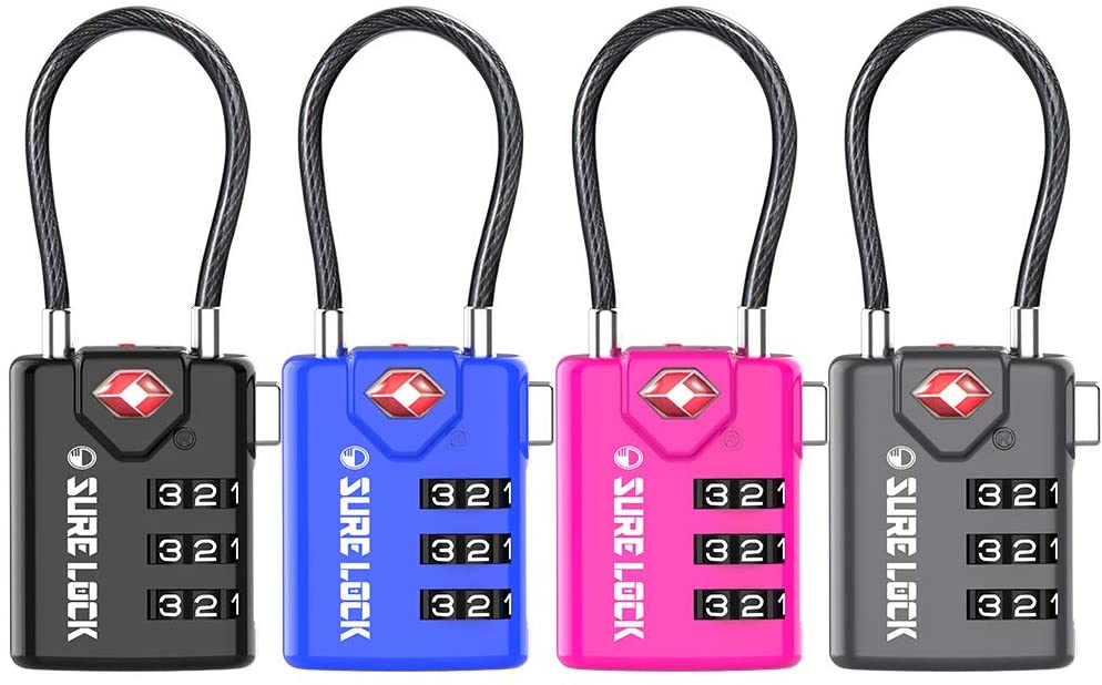SURE LOCK TSA Compatible Travel Luggage 