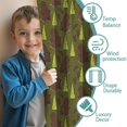 thumbnail image 3 of Blackout Kids Curtains,Green Bigfoot and Tree Pattern Childrens Insulated Curtains Set Of 2,Bedroom Essentials,Toddler Room Decor 42x54in(106x137cm), 3 of 5
