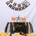thumbnail image 2 of TABLETREANDS One Birthday Highchair Banner Guirnalda Creativa De Arpillera Con Accesorios Pintados Para Celebraciones, 2 of 7