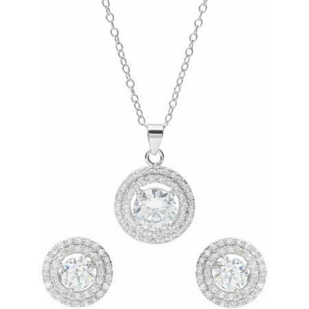 Brinley Co. Sterling Silver Cubic Zirconia Jewelry Set