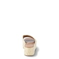 thumbnail image 3 of Time and Tru Women's Raffia Platform Slide Sandals, 3 of 5