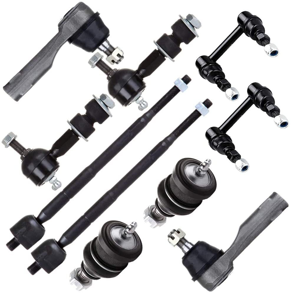 For 2003-2008 Toyota Corolla 10Pcs Lower Control Arm Ball Joint Tie Rod End Kit 