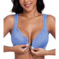 thumbnail image 2 of SHILIU-Women's Plus Size Full Figure Front Closure Underwire Lace Wide Strap Everyday Bra, 2 of 4