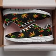 thumbnail image 3 of Marijuana Shoes Womens Mens Road Running Shoes Tennis Walking Sneakers White Size 12, 3 of 5