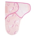 thumbnail image 3 of Little Star 100% Organic Cotton 2 Pack Girls Velcro Swaddles, 3 of 6