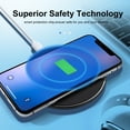 thumbnail image 4 of Wireless Charger Safe Phone Accessories Ultra Thin 10W  Shape Aluminum Alloy Wireless Phone Fast Charger for Cellphone, 4 of 10