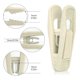 thumbnail image 4 of 20 piezas de pinzas de terciopelo para perchas, pinzas resistentes con flocado para los dedos, pinzas para perchas de pantalones para perchas finas, 4 of 4