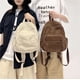 thumbnail image 5 of Mochila escolar de estilo japonés, mochila de pana para mujer, estilo coreano, para estudiantes de secundaria y universitarios, mochila pequeña retro sencilla para mujer, 5 of 6