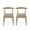 Pebble Linen/Light Ash, variant on Noble House Cotterell Fabric and Wood Dining Chairs, Set of 2, Ivory Boucle and Light Ash