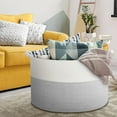 thumbnail image 7 of ZFITEI Extra Large Blanket Basket (21.6"x13.7") Woven Rope Baskets Laundry Basket Blanket for Living Room, Laundry, Nursery, Baby Toy, Light Grey, 7 of 7