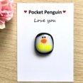 thumbnail image 1 of A Little Pocket Penguin Hug - Pocket Hug Token Tarjetas de felicitación Recuerdo Lindo Diversión JShteea libre de BPA, 1 of 8