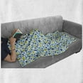 thumbnail image 5 of Valentine's Day Soft Flannel Fleece Throw Blanket, Irregular Hearts in Blue and Green Tones, Cozy Plush for Indoor and Outdoor Use, 60" x 80", Sea Blue Dark Seafoam, by Ambesonne, 5 of 5