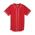 thumbnail image 2 of Augusta Sportswear 593 Baseball Shirt Men's Wicking Mesh Braided Trim, 2 of 2