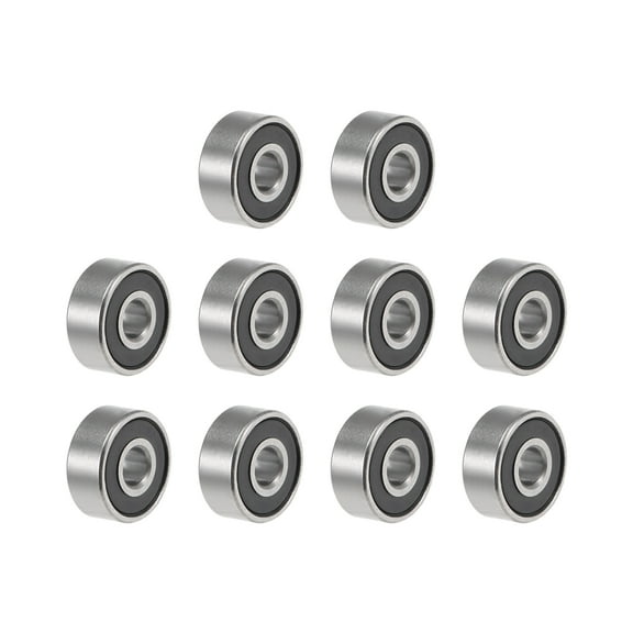 Uxcell Deep Groove Ball Bearings Inches Double Sealed Chrome Steel ABEC1 Z2 1/8"x3/8"x5/32"