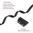 thumbnail image 3 of Uxcell 30AWG Silicone Ribbon Cable 4Pin 30 Gauge Flat Cable Flexible Silicone Wire 10m/32.8ft Black Tinned Copper Wire, 3 of 6