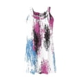 thumbnail image 5 of Mceream Robes d'Été Décontractées Sans Manches à Fleurs pour Femmes, Col Rond, Robe T-Shirt Ample Plissée devant, Robe de Plage Vacances Printemps 2026, Violet G, 5 of 5