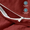 thumbnail image 5 of Bare Home Washed Duvet Cover Set - Ultra-Soft - Premium 1800 Collection - 3 Piece - Queen, Rosewood, 5 of 8