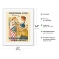 thumbnail image 2 of National Loan 1920 - The Equitable Trust Company of New York Paris - Vintage Advertising Poster by Guillaume Seignac c.1920 - Fine Art Rolled Canvas Print 16in x 20in, 2 of 4