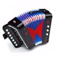 thumbnail image 2 of Button Accordion 10 Keys Control Accordion Include 3 Air Valve Easy to Play Lightweight  Kid Instrument for Early Childhood Development, 2 of 8