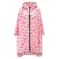 thumbnail image 6 of YAYUBA Unisex Fashion Rain Jacket Coat Hooded Raincoat For Adults Teens With Pockets,Hot Pink, 6 of 7