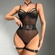 thumbnail image 2 of Gibobby Sujetador De Encaje Para Mujer Conjunto de sujetadores sexy súper push-up para mujer, lencería transparente, brasier de encaje y bragas a juego para mujer(Negro, CH), 2 of 5