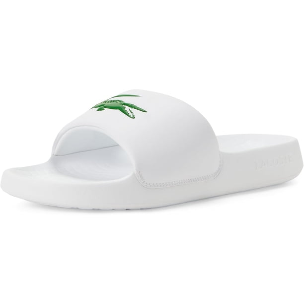 SANDALIA LACOSTE CROCO SLIDE BLANCO