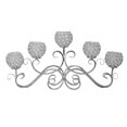 thumbnail image 2 of Portavelas de Cristal Zulema Candelabros de Cristal 5 Brazos, 2 of 7