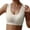 Beige, variant on Wang6 Womens Plus Size Wireless Sports Bras Seamless Lace Trim Ribbed Everyday Bras Running Gym Yoga Bralettes T Shirt Bra Orange XL