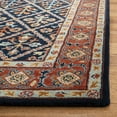 thumbnail image 3 of Safavieh Heritage Carmella Floral Wool Area Rug, Navy/Red, 8' x 10', 3 of 8