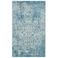 thumbnail image 3 of SAFAVIEH Accent Rug 3x5 - Evoke Collection - Traditional Design, Blue & Ivory, Non-Shedding & Easy Cleaning, Ideal for Living Room, Bedroom, Dining Space, Entryway, Bathroom, Bedside, 3 of 12