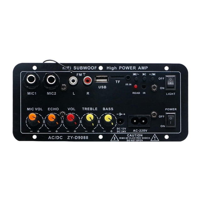 Placa amplificadora de potencia, amplificador de subwoofer, estéreo con control remoto Módulo de audio de audio digital de alta potencia para
