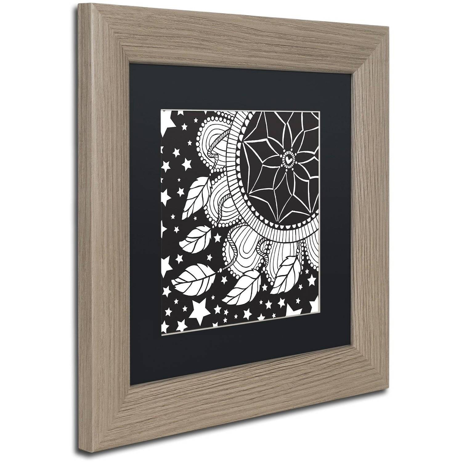 Trademark Fine Art "Dream Catcher" Canvas Art by Hello Angel, Black Matte, Birch Frame