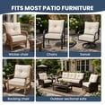 thumbnail image 6 of SLSY Set of 2 Outdoor Chair Cushion,6" Thick Patio Seat Cushion,28D High Density Sponge Cushions,Waterproof & Fade Resistant Patio Furniture Cushions for Wicker Chair,Bench Swing, 6 of 10