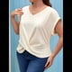 thumbnail image 5 of Blusas de Verano para Mujer, Camisetas con Mangas , Nudo Delantero, Cuello en V, Blusas Drapeadas, Camisetas Casuales Holgadas Albaricoque XL, 5 of 9