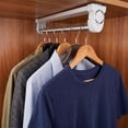 thumbnail image 4 of uhnmki Sliding Rack Heavy Duty Pull Out Garment Organizer For Closet Storage Space Saving Hanger Rail System, 4 of 5