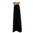 thumbnail image 4 of Robes pour Femmes Col Élégant Dos Ouvert Soirée Longueurs Longues Robe Noire TG, 4 of 4