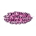 thumbnail image 4 of Saying Piggy Bank, Do More of What Makes You Happy Slogan with Watercolor Brush Strokes Background, Ceramic Coin Bank Money Box for Cash Saving, 3.6" X 3.2", Pink and Purple, by Ambesonne, 4 of 4