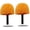 2, variant on Twist-On Cobweb Duster Brush, Orange Spider Web Duster Head, Fits 3/4" Threaded Poles for Indoor Outdoor Cleaning