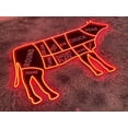 thumbnail image 2 of Glowneon Map Beef Steak Cuts Cow Neon Print Sign, Beef Map Cow Neon, 2 of 4