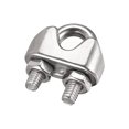 thumbnail image 1 of Unique Bargains 304 Stainless Steel Wire Rope Clip Clamp for 4mm Diameter Cable, 8 Pack, 1 of 5