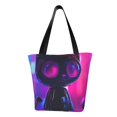 thumbnail image 1 of Easygdp Neon Toy Cat Reflections Bolso de Hombro para Mujer, Bolso Bandolera y Cartera de Mano Elegante para Uso Diario, 1 of 5