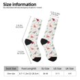 thumbnail image 2 of Fotbe Cute Dinosaur Calcetas Largas con Estampado para Hombre y Mujer – Calcetas de Compresión Transpirables y Elásticas, Viajar y Uso Diario Talla 5-11, 2 of 6