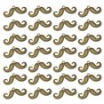 thumbnail image 4 of 50 colgantes de aleación con forma de bigote, accesorios para hacer joyas, pulseras y ropa (bronce), 4 of 5